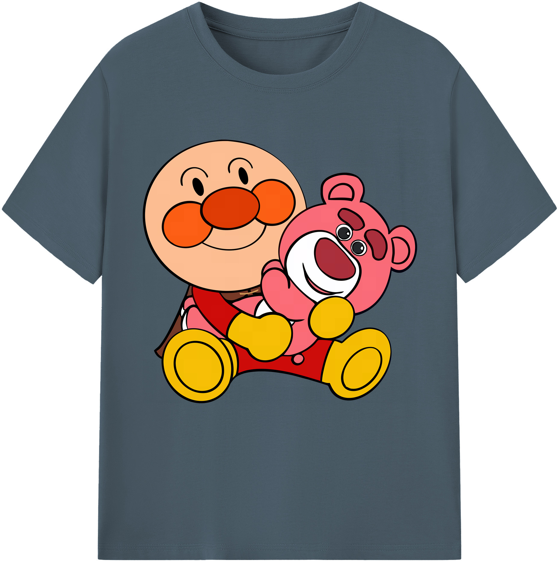 （画像用） アンパンマン Anpanman 綿100％半袖Tシャツ（フロントプリント）